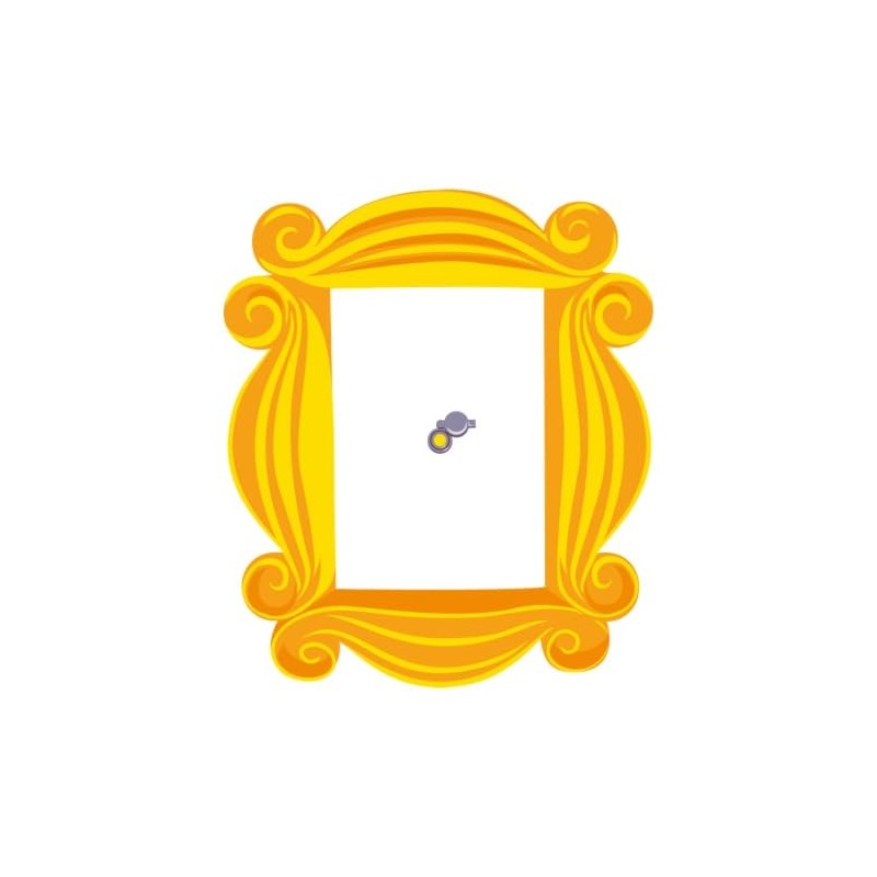 Spreadshirt Friends Purple Door Picture Frame Sticker, 10 x 10