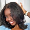 【UPGRADED】Nadula Yaki/Silk Straight Bob Lace Wig With Drawstring 180% Density