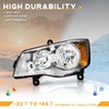 WEELMOTO for 2011-2020 Dodge Grand Caravan Headlights Assembly Compatible with