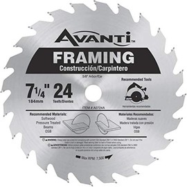(10 Count) Avanti A0724A 7-1/4-Inch 24 Teeth Saw Blade