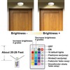LUXSWAY Battery Powered Ceiling Light, Dimmable Shower Light with Remote,