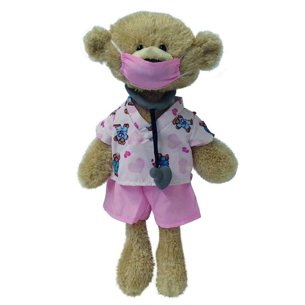 GUND Toothpick Teddy Bear Stuffed Animal Plush, Beige, 15" Collection (Hidden Smile Girl)