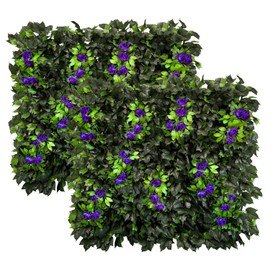 Artificial Expandable Ivy Privacy Fence Screen,Adjustable Size,Dense Leaf Panel,Perfect for Balcony,Garden,Fence Cover and Green Wall Decoration