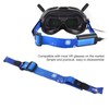 Flight Goggles Headband Adjustable Head Strap with Battery Strap Holder