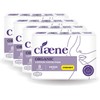 Claene Organic Cotton Cover Pads, Cruelty-Free, Menstrual Overnight Sanitary Pads for Women, Unscented, Breathable, Vegan, Organic Pads, Natural Sanitary Napkins with Wings(Overnight, 32 Count)