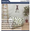 Sanjiaofen Nursery Laundry Basket Canvas Fabric Baby Boy Storage Bins,Collapsible