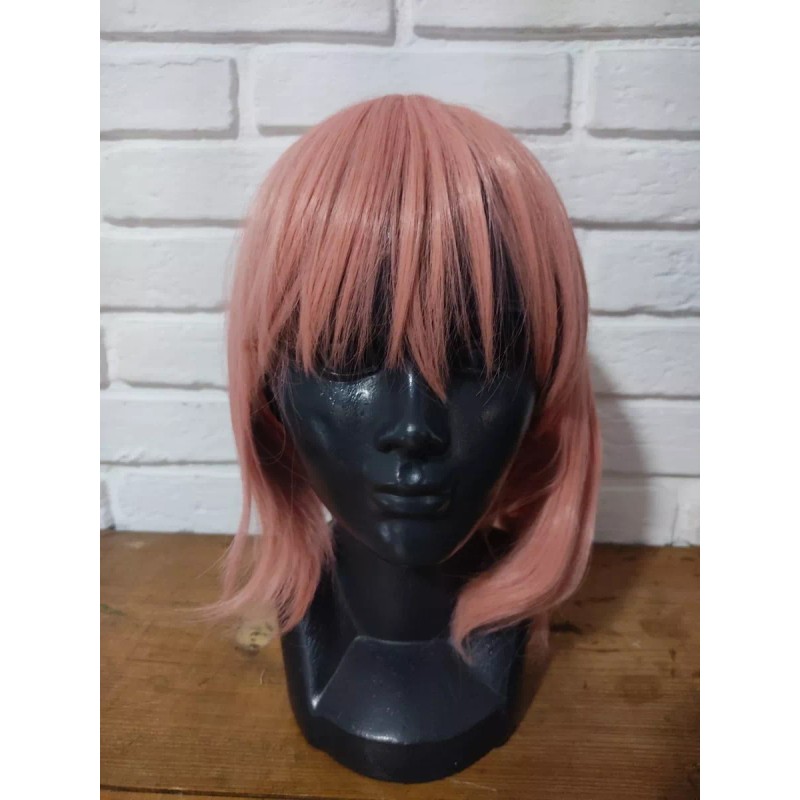 Caracterización Luna Peluca Rosa Coletas Madoka Mágica