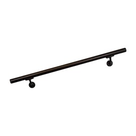 Aluminum Handrail Direct OHR 8' Handrail Section with Mounts - Dark Copper - Stair Hand Rail - USA Made Railing- Easy to Install Handrails for Outdoor & Indoor Stairs, Porch & Deck Stair Hand Rail