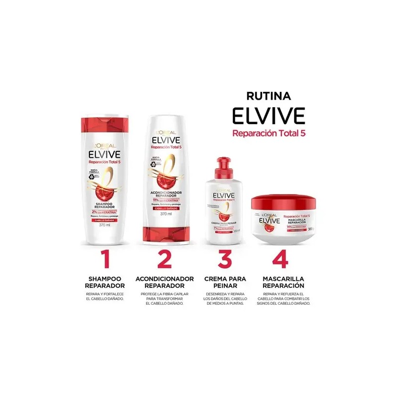 Mascarilla Tratamiento Elvive Reparación Total 5 300 G