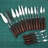 18Pcs Paint Scraper Knife Exquisite Plastic Handle Oil Painting Tool