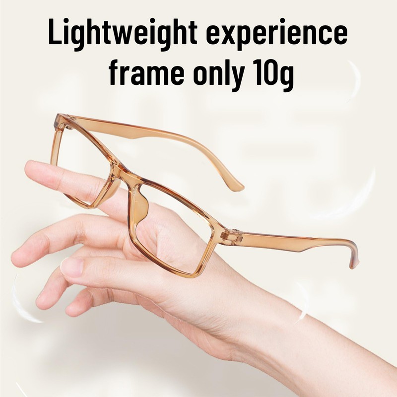 Przene Rectangle Blue Light Blocking Glasses for Women Men Retro