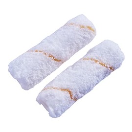Amtech G4445 100mm (4") Roller Sleeves, 9mm Microfibre Pile Roller Sleeves, Short Pile Paint Rollers for Smooth Paint Surfaces, 2 Pack