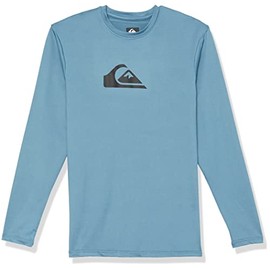 Quiksilver Boys Solid Streak Ls Youth Long Sleeve Surf Tee Rashguard, Provencial, X-Large