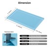 Diflart Blue Glass Subway Tile, 3x6 Inch, 4 Sq.Ft, Glass