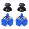 K-Silver TMR Joystick Replacement with Video Guide, JS13 Thumbsticks -