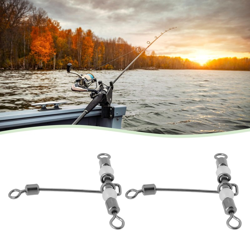 Briny River 30pcs T-Type Glowing 3-Way Cross-Line Swivels 6 Specifications