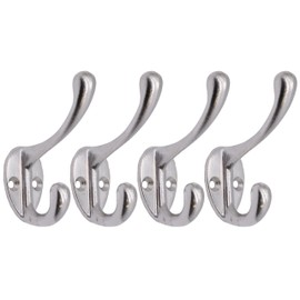 EAI Hat Coat & Robe Hook - Satin Chrome - Pack of 4