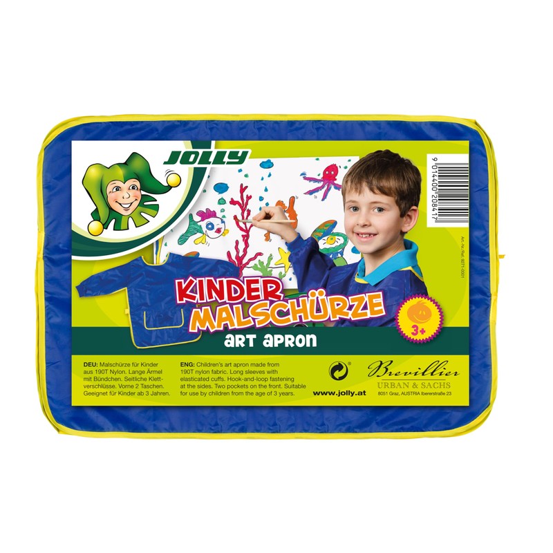 JOLLY Painting Apron, Dark Blue, Age 3+