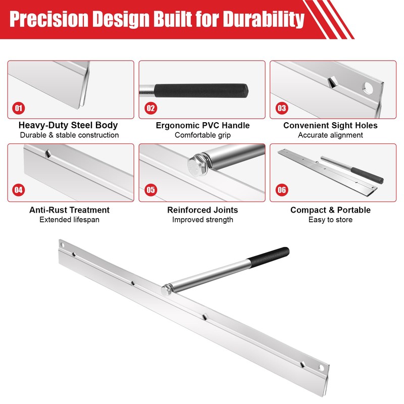 Alwalkee 24 Inch Sheet Metal Bender Hand Tool, Manual Brake
