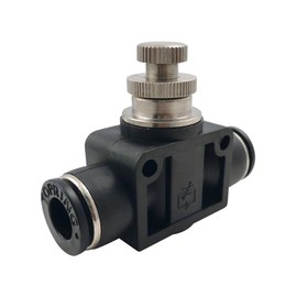 TOPRING 46.958 Maxfit Metric Polymer Push-to-Connect Fitting, Speed Controller Straight Union, 10mm(O.D.), Pack of 2, Series 46