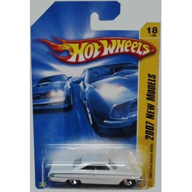 Hot Wheels 2007 New Models -#18 1964 Ford Galaxie 500XL Pearl White K-Mart Exclusive #2007-18 Collectible Collector Car Mattel