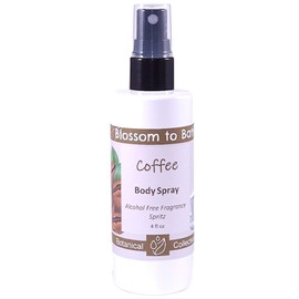 Blossom to Bath Coffee Body Spray (4 Ounce) - Natural Fragrance - Energizes Skin with an Aromatic Robust Scent
