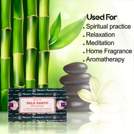 Satya Nag Champa Palo Santo incense sticks-12packs x 15grams (1)
