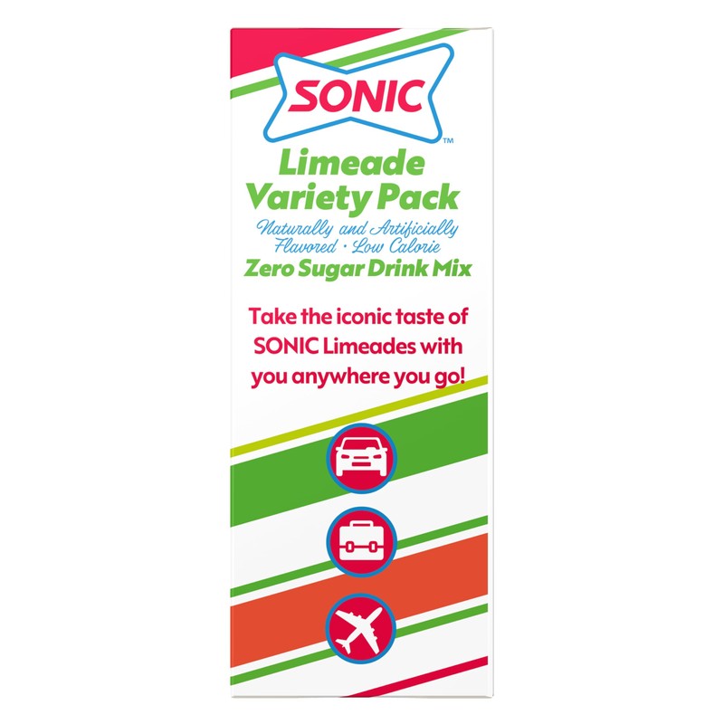 Sonic Singles To Go Limeade Variety Pack, Watertok Powdered Drink