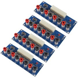 D-FLIFE 4pcs XH-M229 24 Pin Benchtop Power Board Computer ATX Power Supply Breakout Adapter Module Desktop Computer Chassis Power Supply ATX Transfer Board 12V 5V 3.3V
