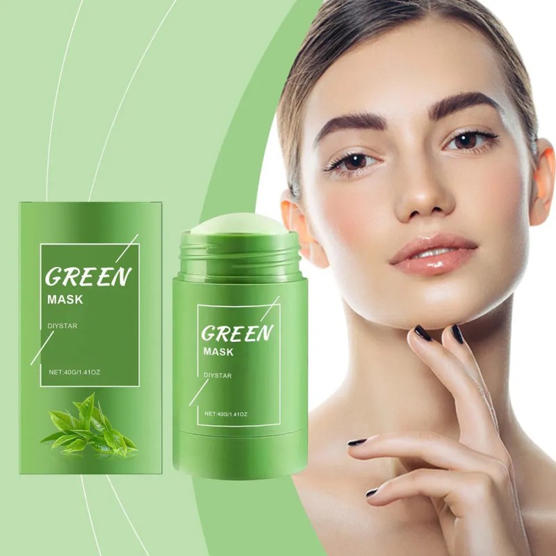 Mascarilla De Té Verde Efectiva En Barra, Máscara Limpiadora