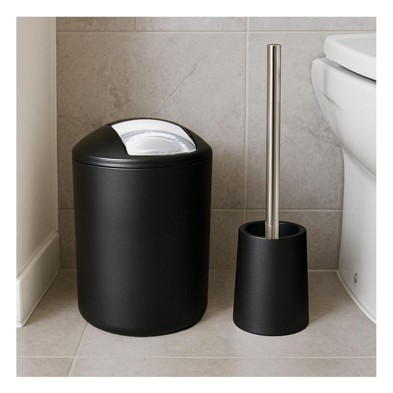 Home Access Bote de Basura y Cepillo para Baño
