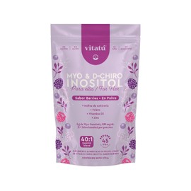 Vitatú | Myo Inositol & D-Chiro Inositol Sabor Berries relación 40:1 con Folato + Vitamina D3 + Zinc, Suplemento Alimenticio en polvo diseñado para Mujeres (225 g c/u), 45 días de duración