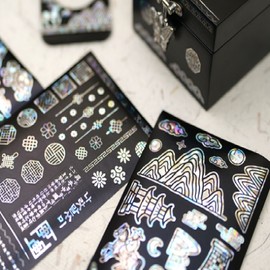 I agree to third-party provision for delivery of mother-of-pearl sticker set of 4 National Museum of Korea goods traditional pattern deco / 자개 스티커 4종 세트 국립중앙박물관 굿즈 전통문양 데코 배송을 위한 제3자 제공에 동의합니다