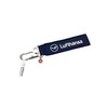 REMOVE BEFORE FLIGHT Lufthansa Textile Pendant with Airplane Carabiner, red