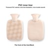 Plush Hot Water Bottle with Soft Plush Cover 2000ml Anti