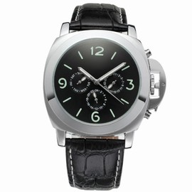 FORSINING Men PU Leather Automatic Mechanical Waterproof Watch Wristwatch