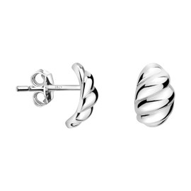 SOFIA MILANI - Women's Earrings 925 Silver Croissant Stud Earrings, Sterling silver, No Gemstone