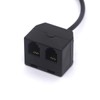 PIIHUSW RJ9 Headset Splitter 4P4C Male to 2 RJ9 Female