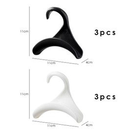 XMNIVATE Pack of 6 Handbag Hooks, Multifunctional Coat Hooks, Wardrobe Storage Hooks for Hanging Backpacks, School Bags, Scarves, Belts and Ties