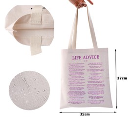 Coho Life Advice It Ends With Us Reusable Hoover Crossbody Bag Coho Booktok Gift, beige