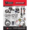 Trimax Alarmed Lock & Quadra-Braid Cable 4' L X 25Mm