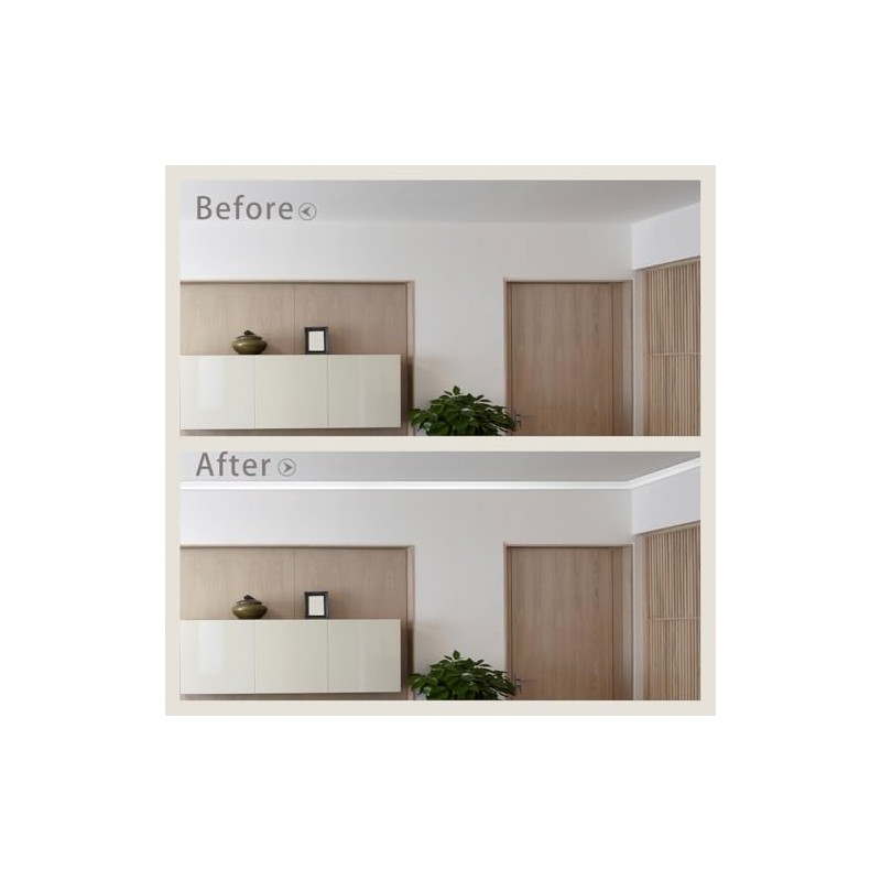 Ceiling Crown Molding Trim, 10 Pack High Impact Polystyrene Decorative