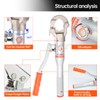 Purseter Copper Tube Fittings Hydraulic Pipe Crimping Tools with 1/2",3/4"