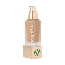 Magnifaik Just Perfect Lightweight Foundation - Liquid Foundation with Sheer to Medium Coverage - Vegan Foundation Makeup - 30 Medium Skin - 1.01 oz