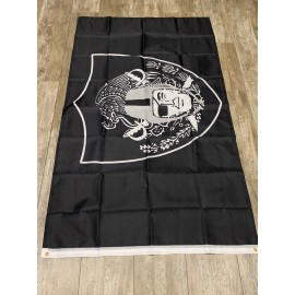 Unbranded Las Vegas LA Oakland Raiders Mexico Flag - 3x5 ft - All Black Flag Bandera