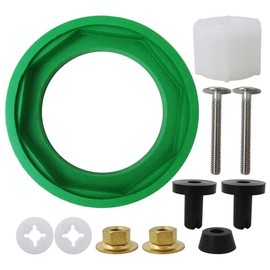 Suifaqi 3'' Toilet Tank to Bowl Coupling Kit, for American Standard Champion 4 Toilet Parts AS738756-0070A, Includes Gasket, Bolts and Other Essential Parts for Most 3 Inch Flush Valve Opening Tanks