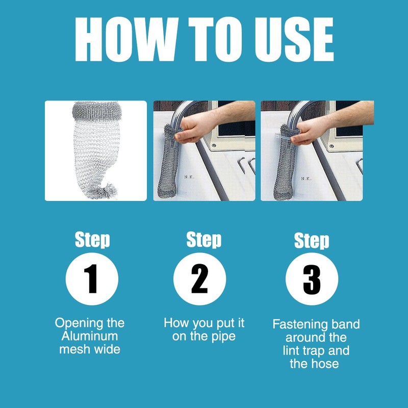 SCRUBIT 12 Premium Lint Traps with 12 Long Lasting Ties