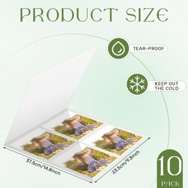 Sinload 10 Pack Laminator Carrier Sleeve 9 x 15 Inch Lamination Carrier Letter Size Thermal Laminating Carriers Sheets Lamination Thermal Protection for All Brand Laminating Pouch