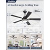 48 Inch Indoor Outdoor Large Ceiling Fans with Lights and
