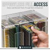 3-Slot Booster Pack Dispenser Acrylic with Black Base - Stackable